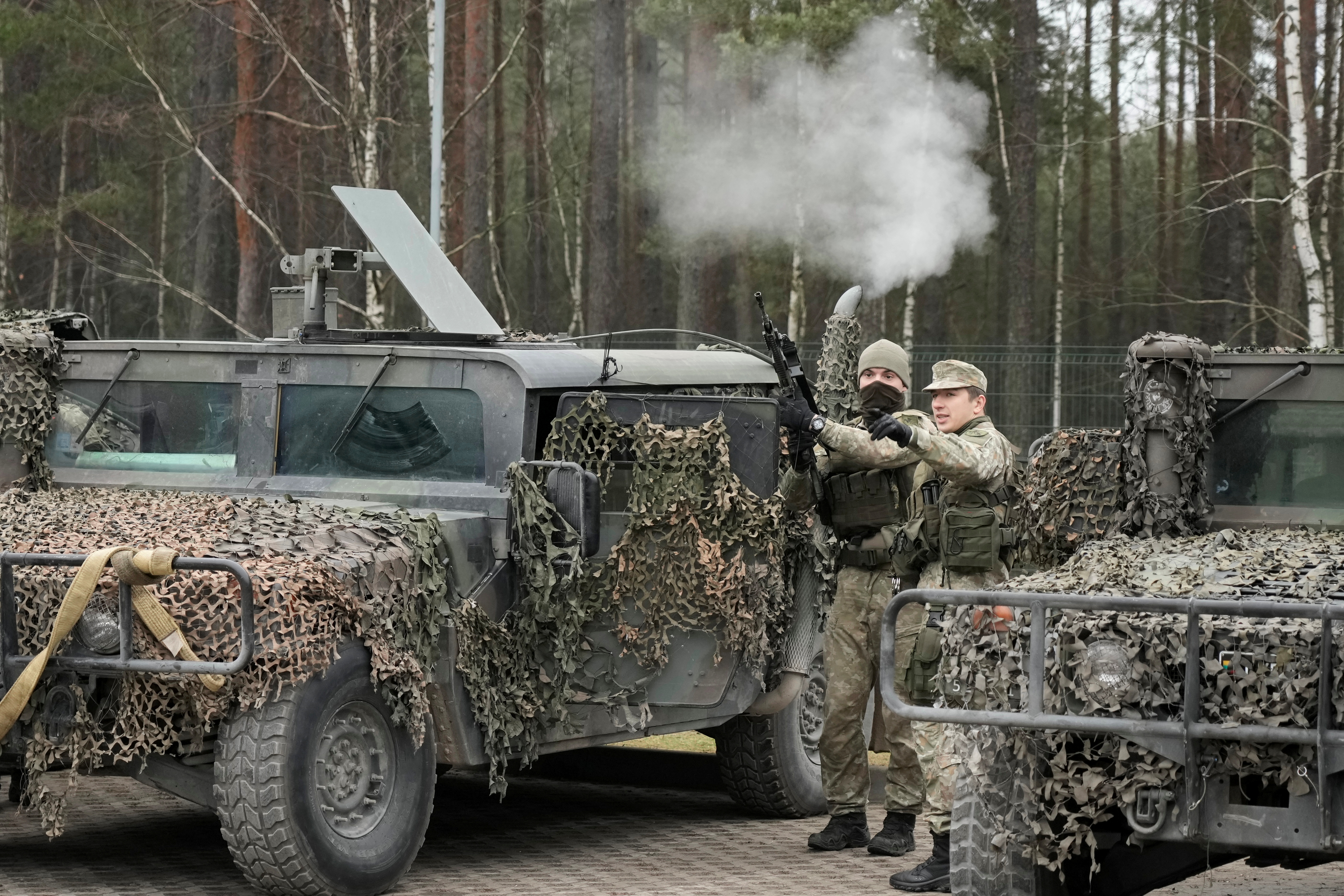 Литва уже подтянула войска к границам Польши и Беларуси. Фото: RЕUTERS/Ints Kalnins