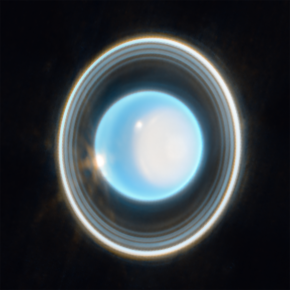 Телескоп NASA создал новую фотографию Урана. Фото: nasa.gov