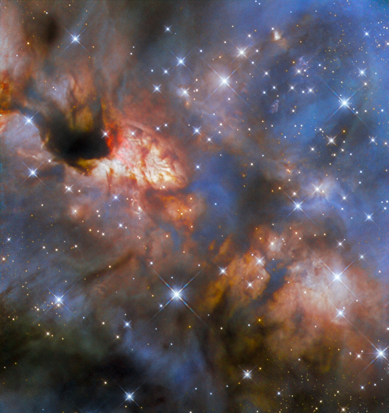 Місце зіркоутворення у сузір'ї Скорпіона. Фото: esahubble.org