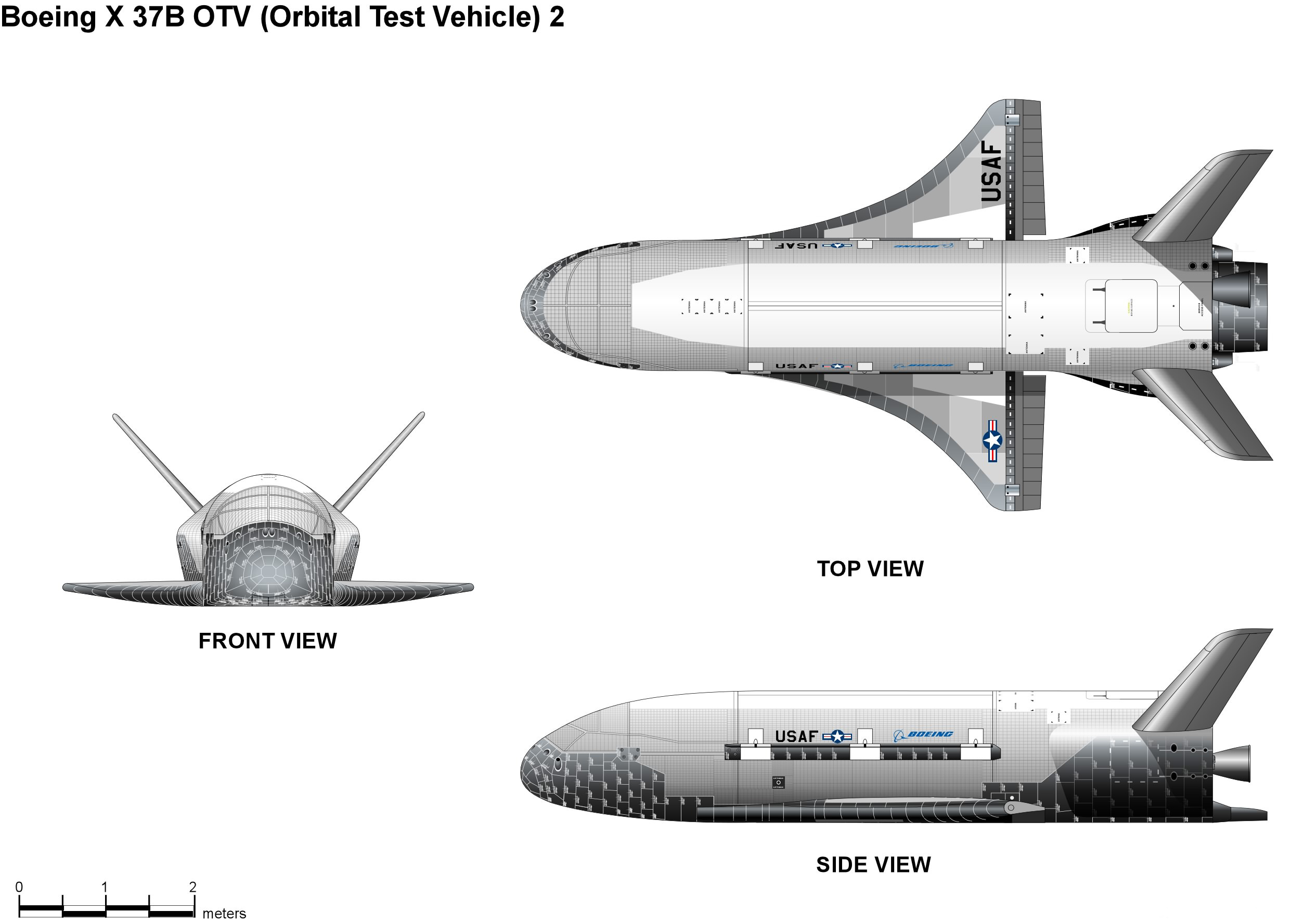 Американський космічний безпілотник X-37B Orbital Test Vehicle-4. Фото: commons.wikimedia.org