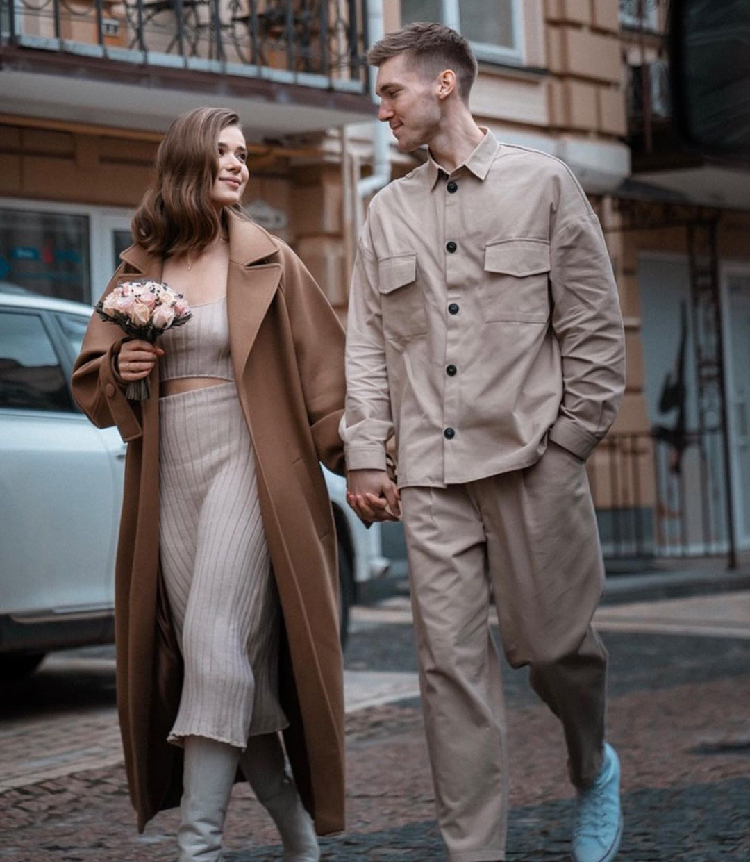 Юлія Буйновська і Єгор Козлов одягнулися в тон. Фото: Instagram.com/yehor_kozlov/