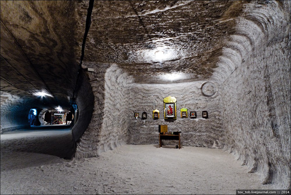Каплички та підземні церкви в шахтах можна зустріти майже на кожному кроці. Фото: tov-tob.livejournal.com
