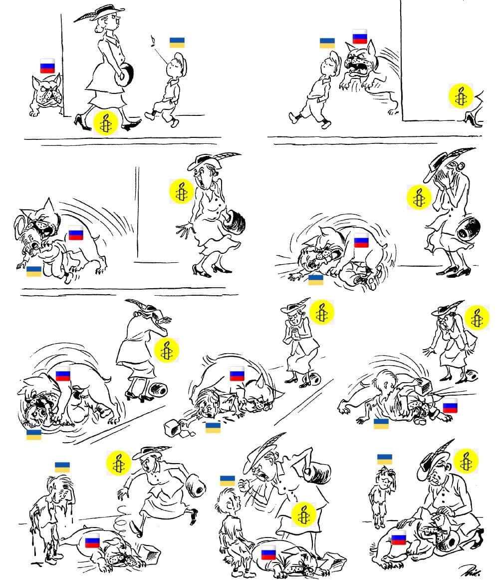 Вслед за ВСУ по Новофедоровке ударили карикатуристы фото 13