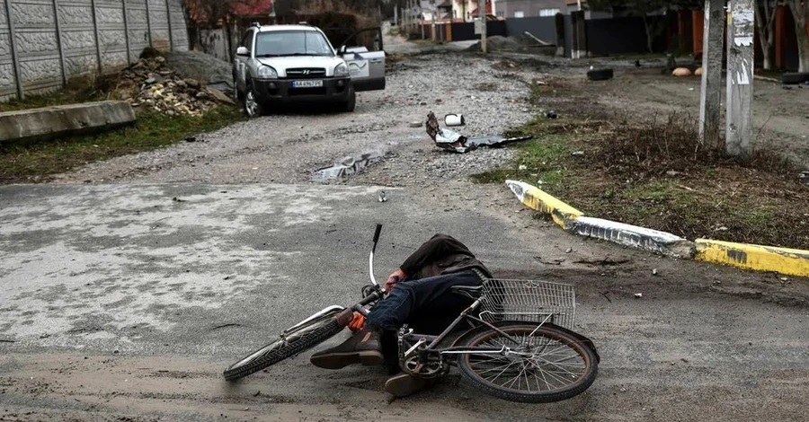 Лише у Бучі під Києвом жертвами рашистів стали 1,3 тисячі мирних жителів. Фото: t.me/V_Zelenskiy_official