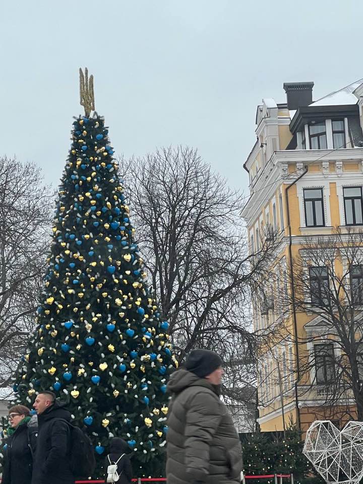 Елку на Софийской площади официально откроют в День святого Николая. Фото: facebook.com/irina.kasianova.5