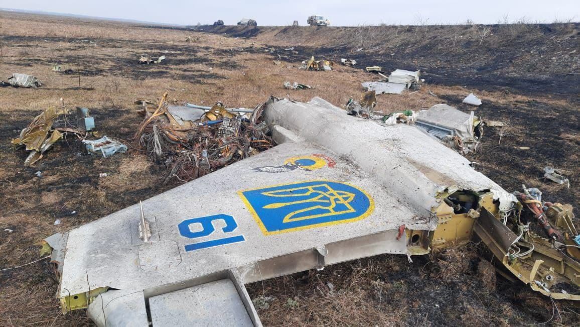 Самолет рухнул рядом с трассой, по которой шла колонна врага. Фото: avia.pro