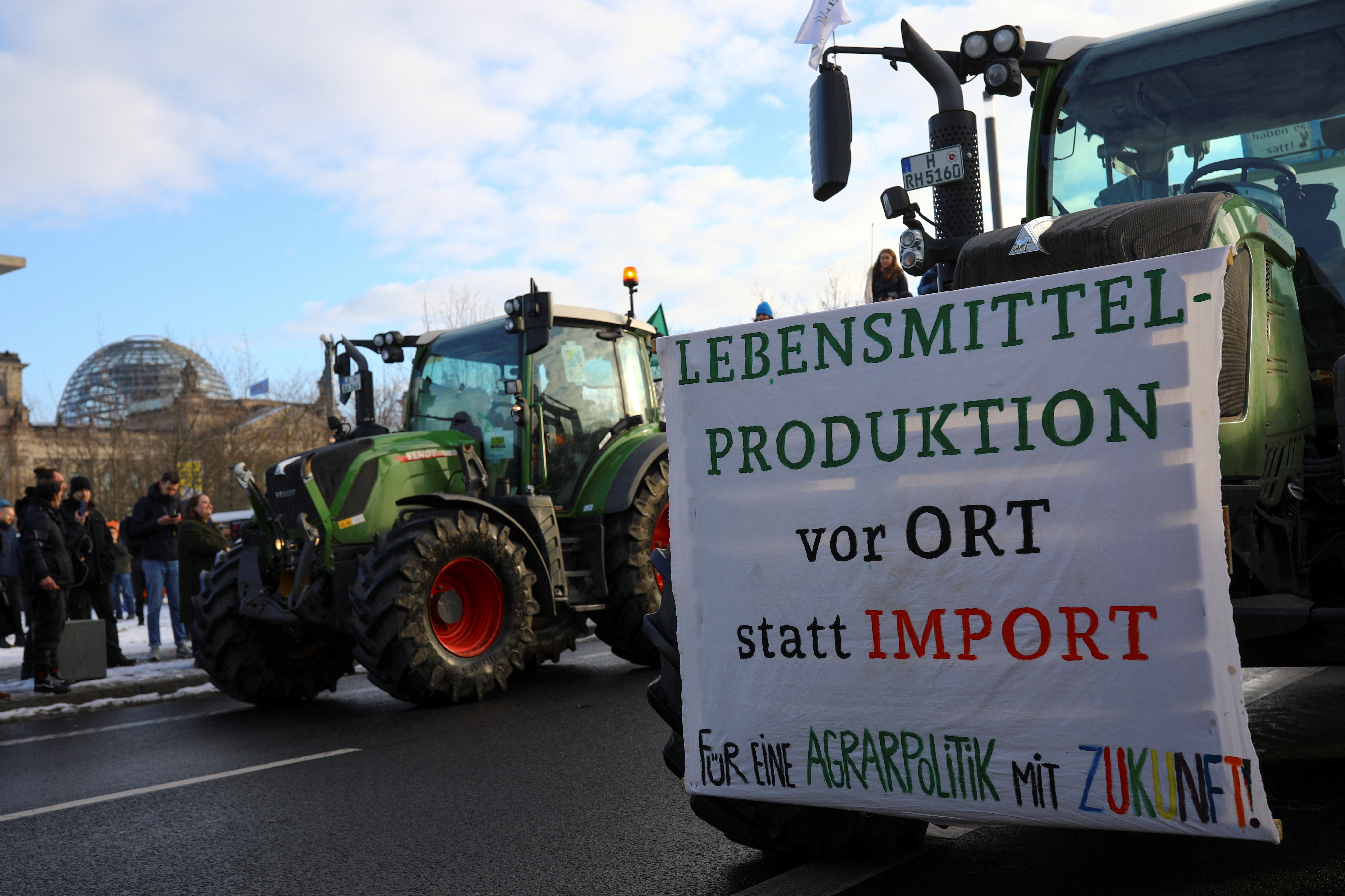 Протест фермерів у Німеччині. Фото: REUTERS