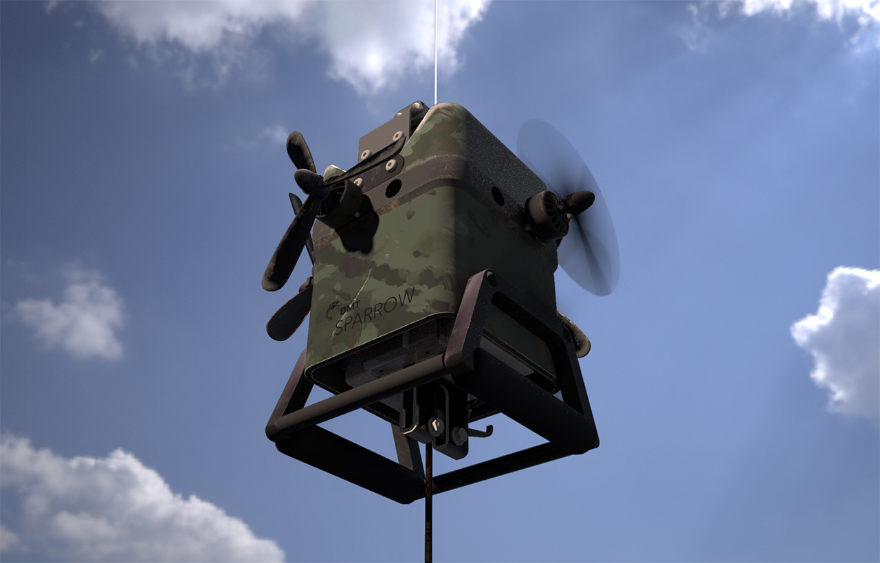 Робот SPARROW зможе доставляти боєприпаси на передову. Фото: bmt.org