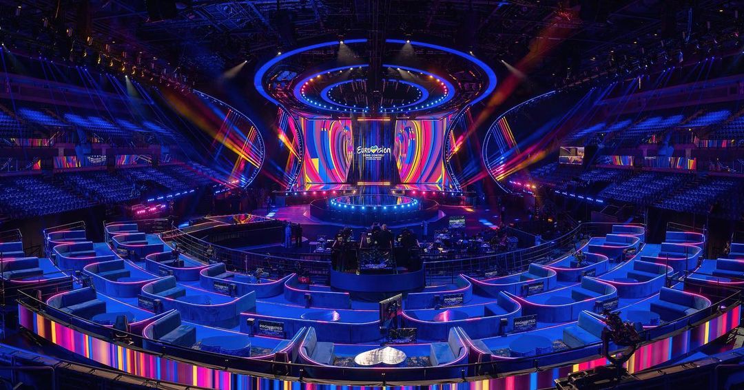 Так виглядає сцена «Євробачення-2023» у Ліверпулі. Фото: Instagram.com/eurovision/
