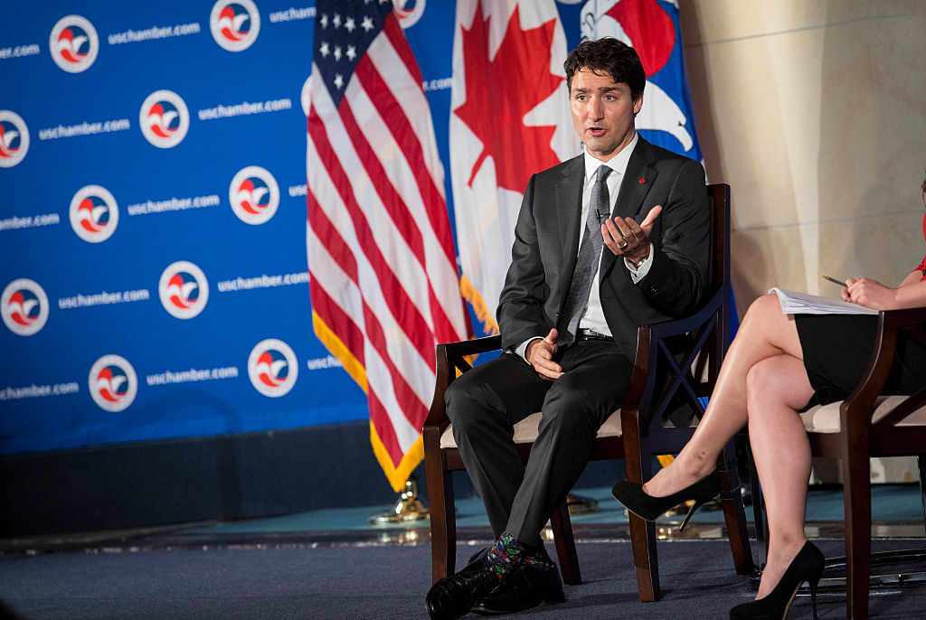 Прем'єр-міністр Канади Джастін Трюдо у своїх шкарпетках 