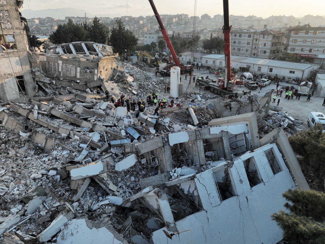 Интенсивность землятресения в Турции составило 9 баллов. Фото: ГСЧС Украины