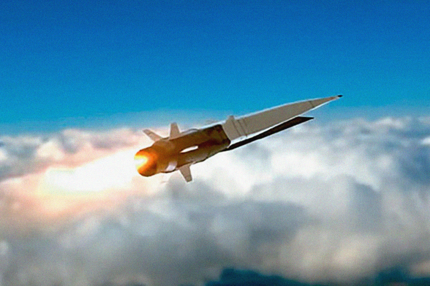 Гиперзвуковая противокорабельная крылатая ракета «Циркон» может в 5-6 раз превышать скорость звука. Фото: Минобороны России / YouTube