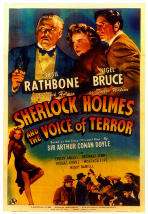 Шерлок Холмс виступив у незвичайній ролі борця з нацистськими злочинцями Джон Ролінс, Юніверсал. Фото: ru.wikipedia.org