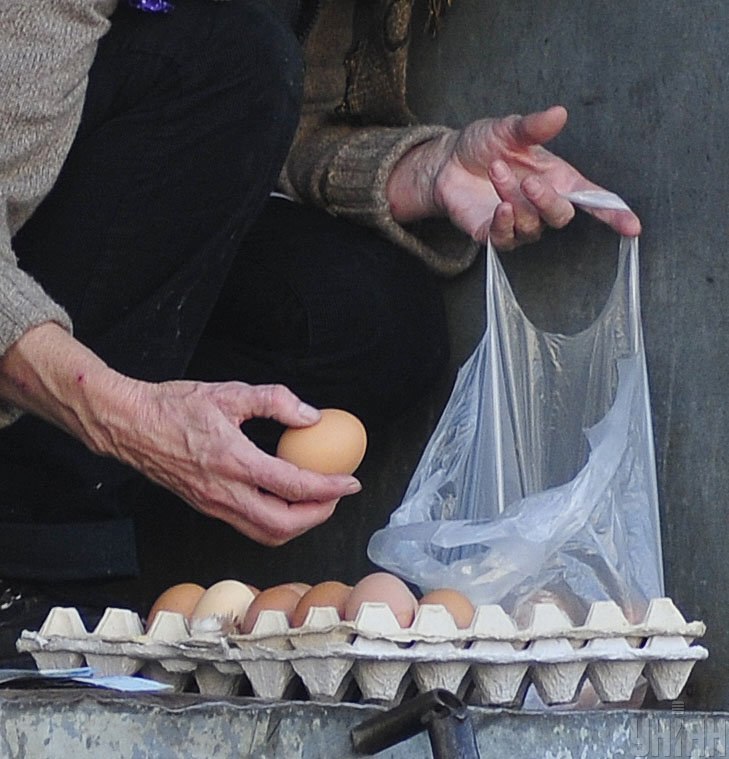 Сегодня минимальная цена яиц - 57,90 грн за десяток. Фото: Алексей Иванов / УНИАН