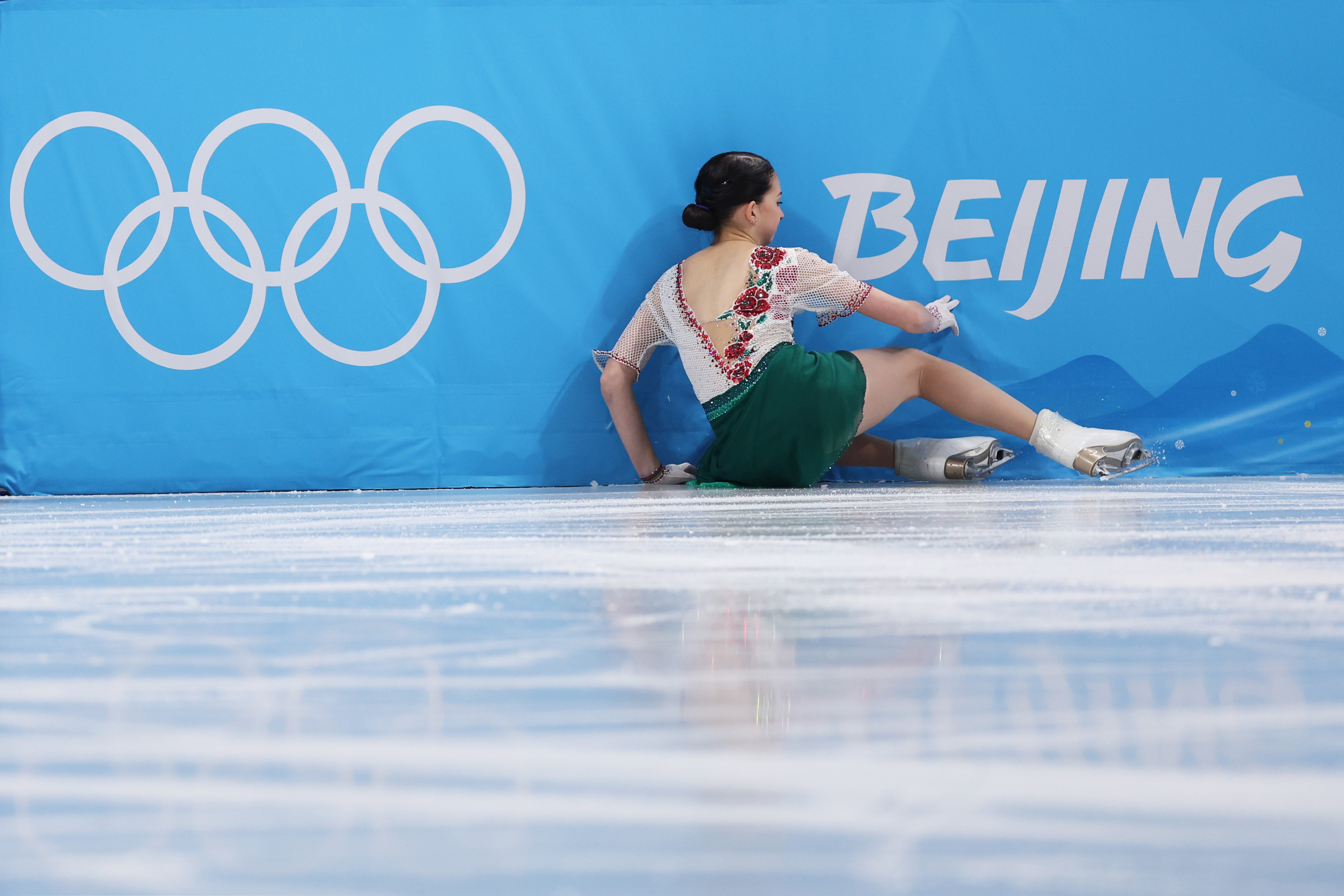 Анастасія впала під час виконання подвійного акселя. Фото: Getty Images