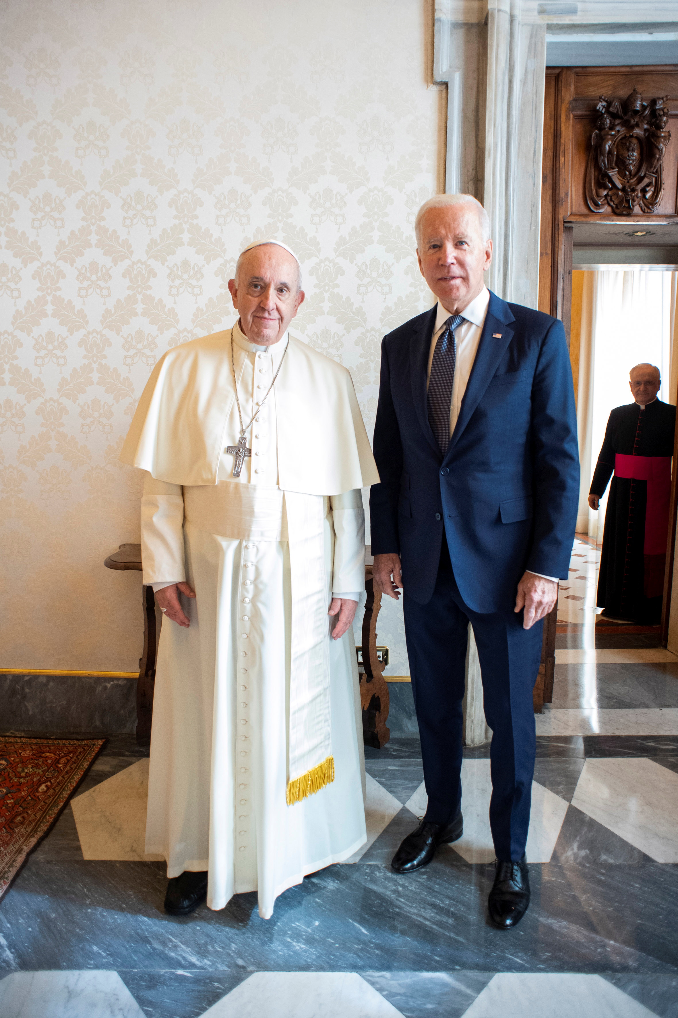 Зустріч Байдена та Папи Франциска вийшла за межі графіка. Фото: REUTERS