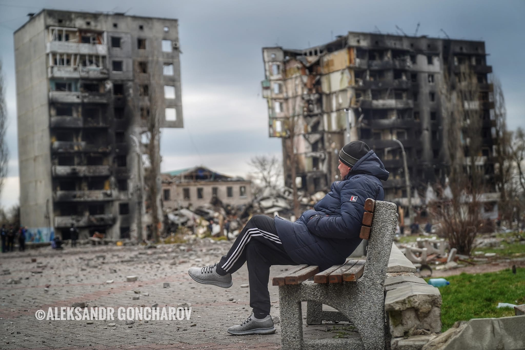 Бородянка – одне з найбільш постраждалих міст Київщини. Фото: Олександр Гончаров