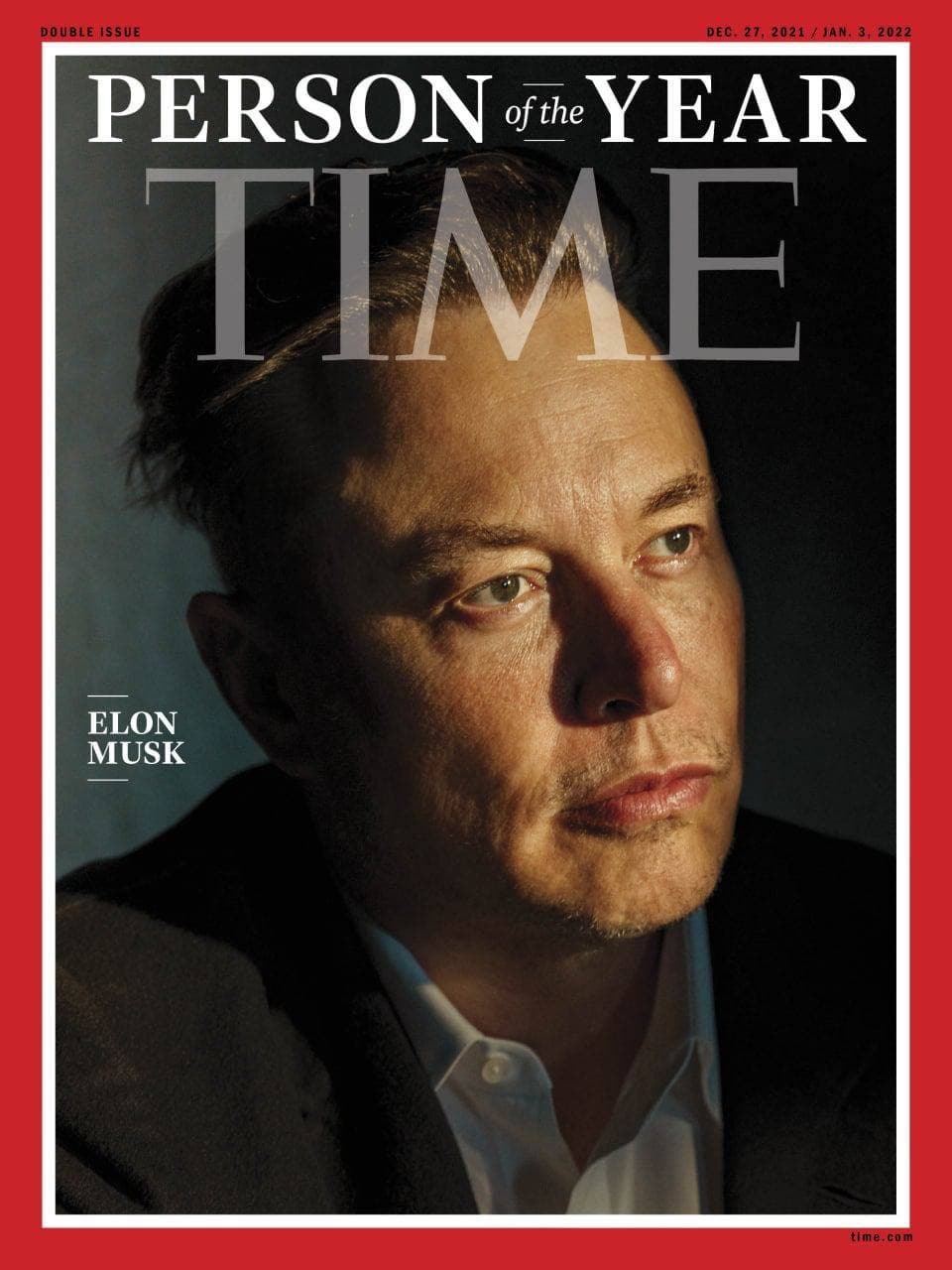 Илон Маск - человек года по версии журнала Time Фото: time.com