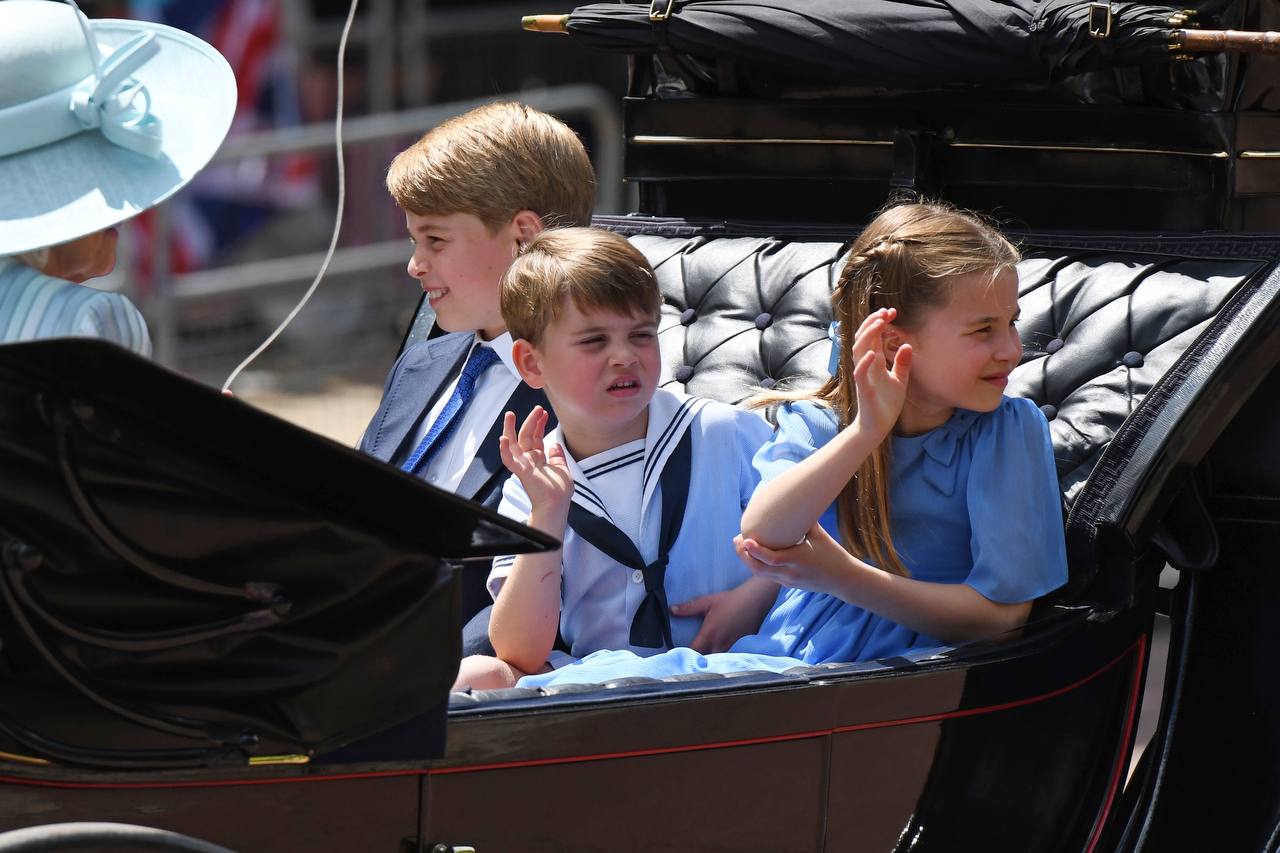 Принци Джордж та Луї, а також принцеса Шарлотта Фото: Chris J Ratcliffe/Getty Images