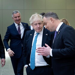 Премьер-министр Великобритании Джонсон и президент Польши Дуда. Фото: REUTERS