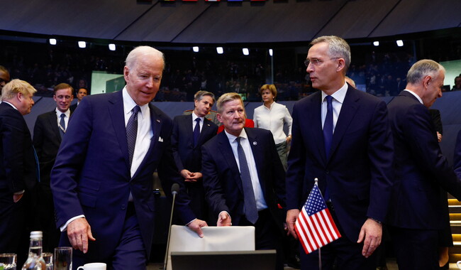 Президент США Джо Байден и генсек НАТО Йенс Столтенберг. Фото: REUTERS