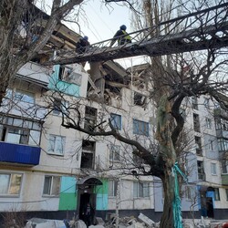 Разрушенная многоэтажка. Фото: t.me/luhanskaVTSA/994