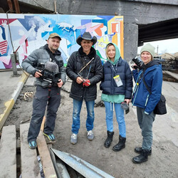 Задача Маркеса - показать миру разрушения, оставленные в Украине русскими. Фото: instagram.com/robenz_art