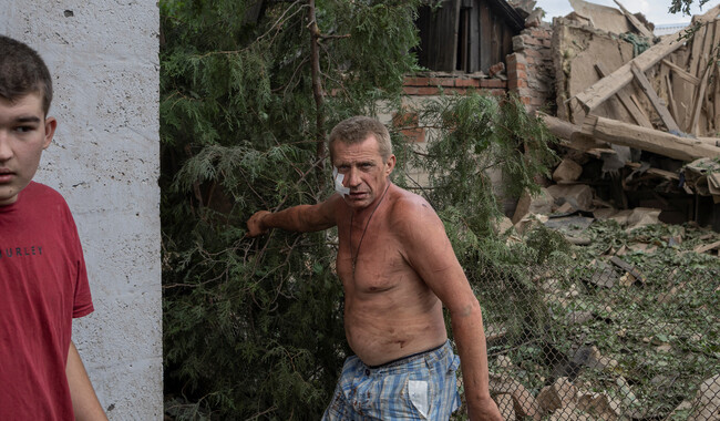 Слов`янськ після обстрілу російськими військовими. Фото: REUTERS