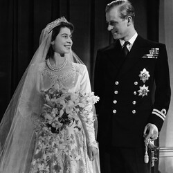 1947 рік. Весілля Єлизавети та принца Філіпа. Фото: Getty Images