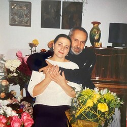 Нина Матвиенко с мужем Петром Гончаром. Фото: facebook.com/Nina.Matviyenko