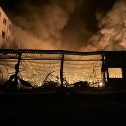 Ракетний удар по Одесі 1 травня. Фото: facebook.com/DSNSODE/
