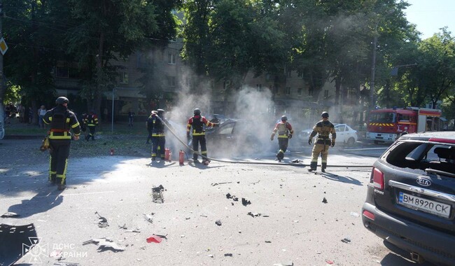 Удар по Сумам 3 июня. Фото: t.me/V_Zelenskiy_official