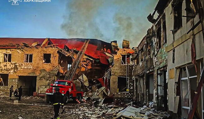 Атака на Лозовую 5 августа. Фото: t.me/dsns_telegram