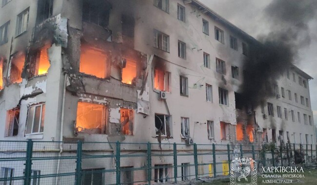 Російський удар по Харкову 18 серпня. Фото t.me/synegubov