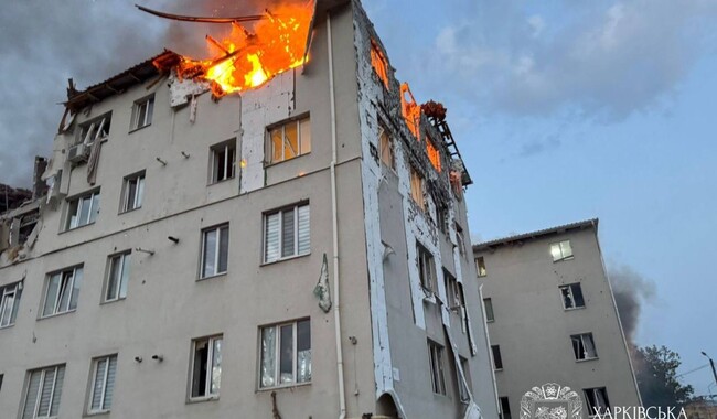 Російський удар по Харкову 18 серпня. Фото t.me/synegubov