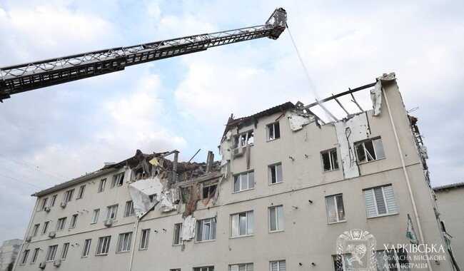 Російський удар по Харкову 18 серпня. Фото t.me/synegubov