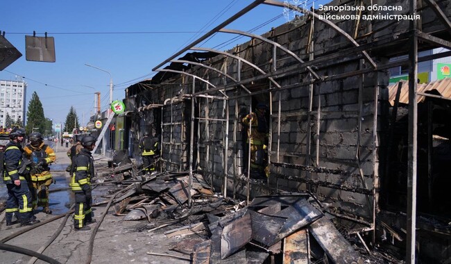 Удар по Запоріжжю 18 серпня. Фото: t.me/ivan_fedorov_zp
