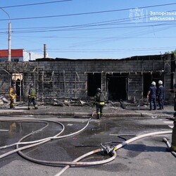 Удар по Запоріжжю 18 серпня. Фото: t.me/ivan_fedorov_zp