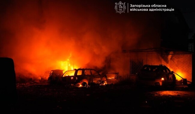 Удар по Запорожью 22 сентября. Фото: t.me/ivan_fedorov_zp