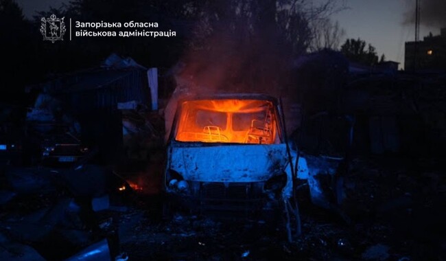 Удар по Запорожью 22 сентября. Фото: t.me/ivan_fedorov_zp