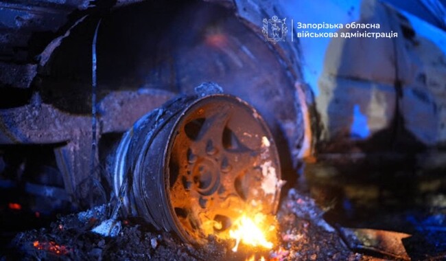 Удар по Запорожью 22 сентября. Фото: t.me/ivan_fedorov_zp