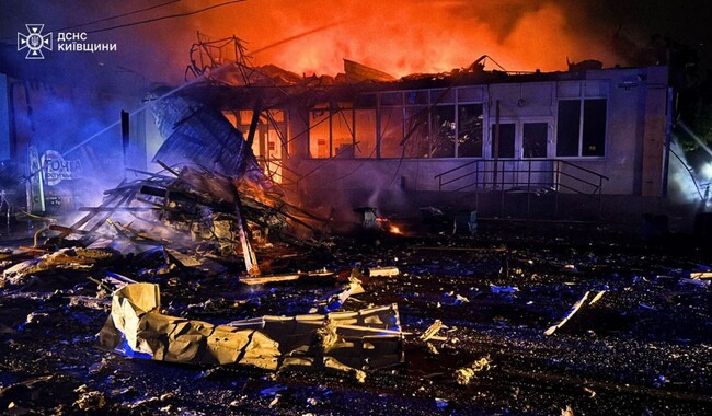 Российский удар 10 октября. Фото: t.me/V_Zelenskiy_official