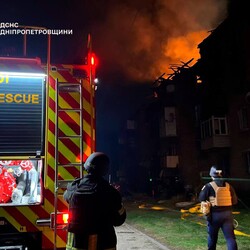 Удар по Каменскому 6 ноября. Фото: t.me/dsns_telegram