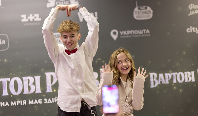 Юные суперзвезды, Артем Котенко и Анастасия Димид, представлявшие Украину на детском «Евровидении». Фото предоставлено 1+1
