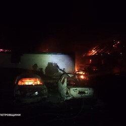 Російський удар по Дніпропетровщині 27 листопада. Фото: t.me/dsns_telegram