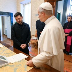 Встреча Папы Льва XIV с Зеленским 9 декабря. Фото: t.me/V_Zelenskiy_official