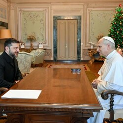 Встреча Папы Льва XIV с Зеленским 9 декабря. Фото: t.me/V_Zelenskiy_official