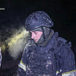 Удар по Богодухову 11 лютого. Фото: t.me/dsns_telegram