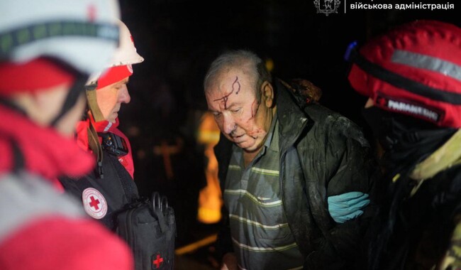 Удар по Запоріжжю 26 лютого. Фото: t.me/ivan_fedorov_zp