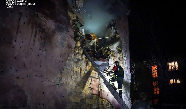 Російська атака на Одесу 24 квітня. Фото: t.me/odeskaODA